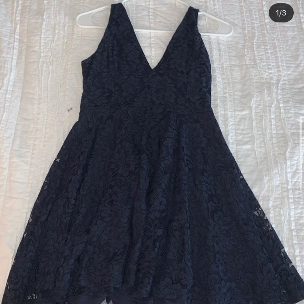 Urban Outfitters Navy Blue Lace Dress